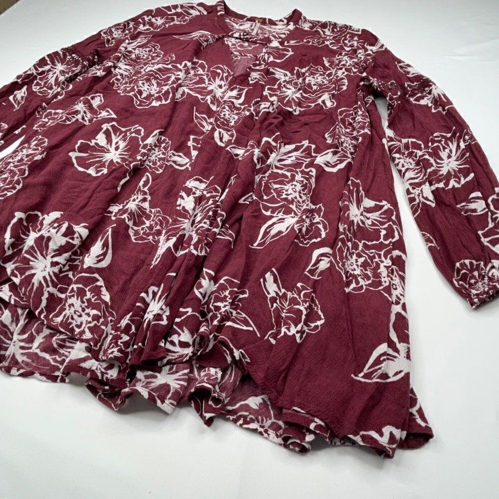 Free People Tree Swing Floral Print Tunic Mini Dress - Picture 3 of 7